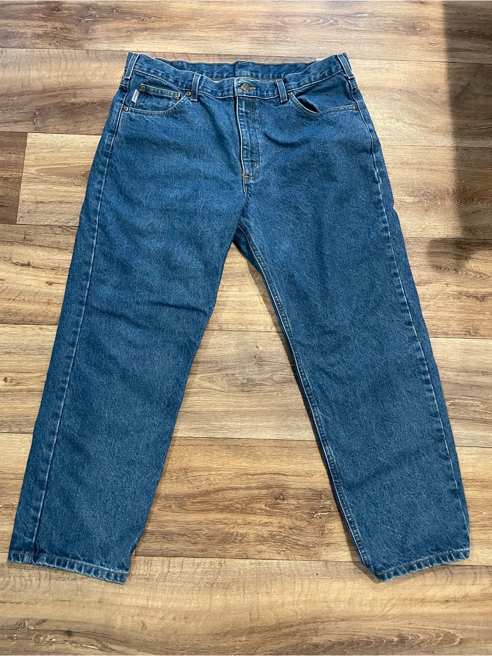 Vintage Carhartt Men's Blue Denim Jeans